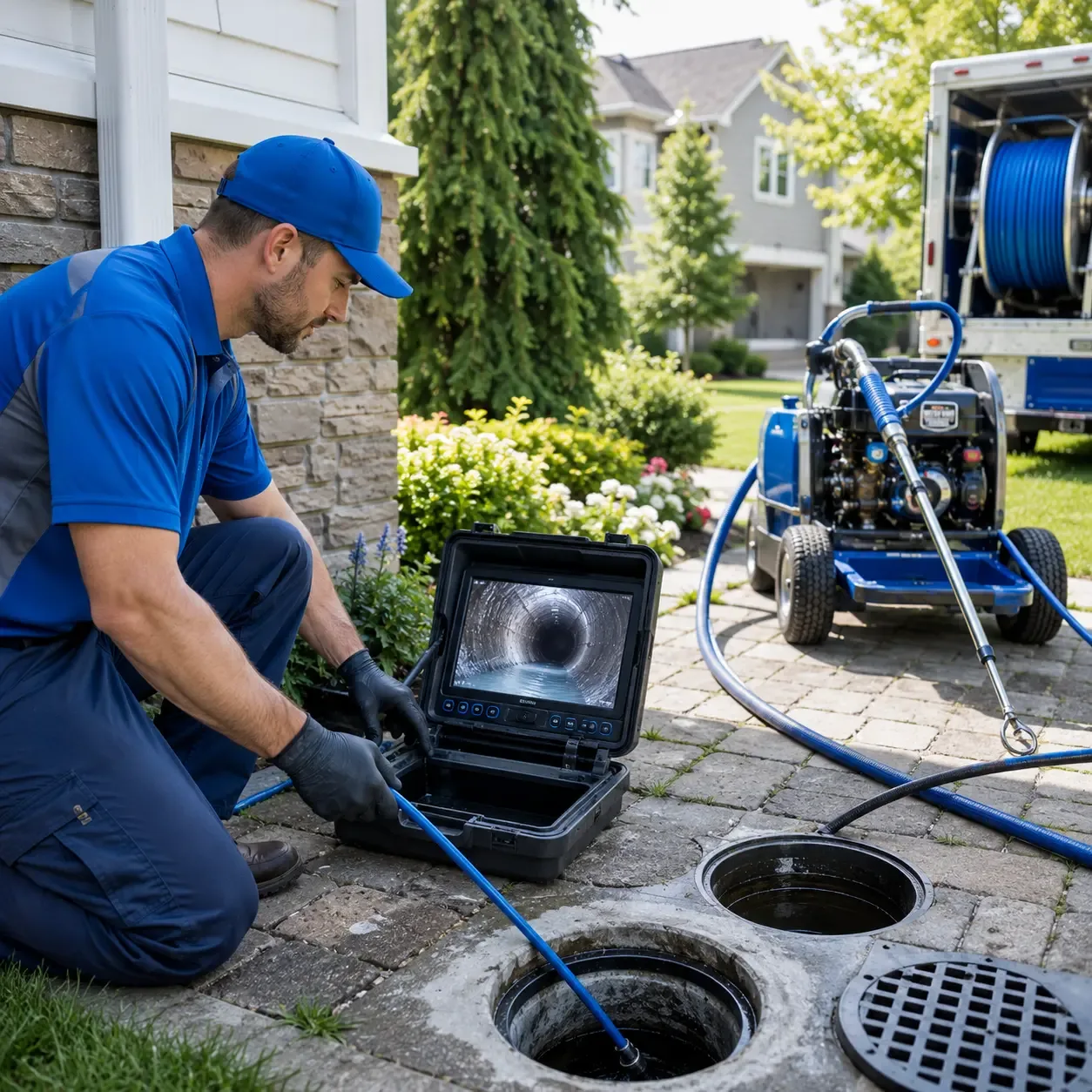 Outdoor drain cleaning professionals serving Deerfield, MA