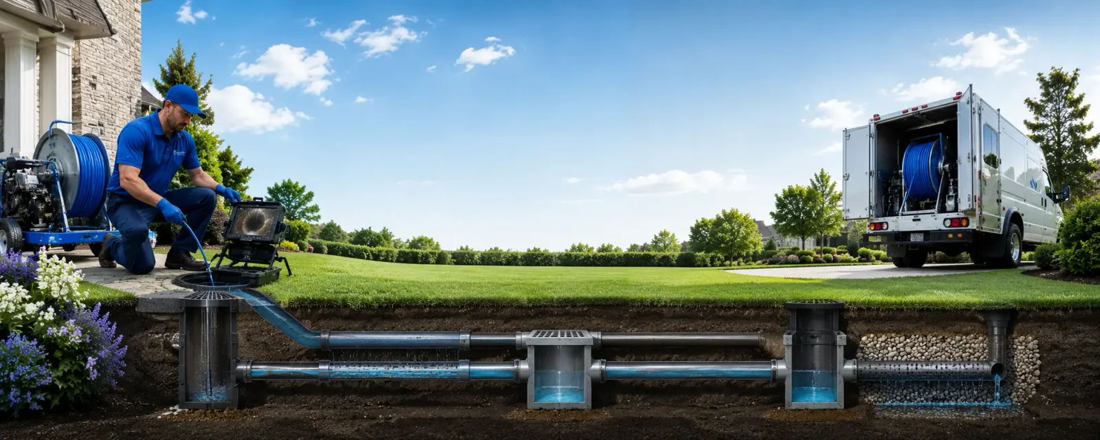 Outdoor drain cleaning information for Deerfield, MA